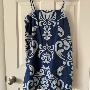 Abercrombie & Fitch Navy and White Dress